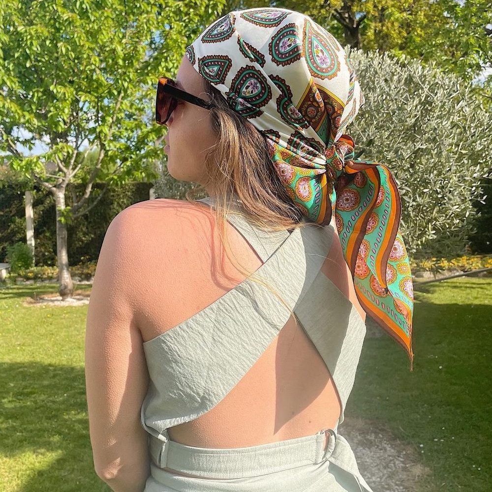 NWT Zara silk scarf - Picture 7 of 17